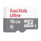 Cartão de Memória SanDisk Ultra microSDHC UHS-I com Adaptador 16GB Class 10 SDSQUNB-016G-GN3MA 