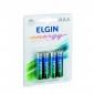 PILHA ALCALINA AAA LR03 1.5V BLISTER C/4 ELGIN